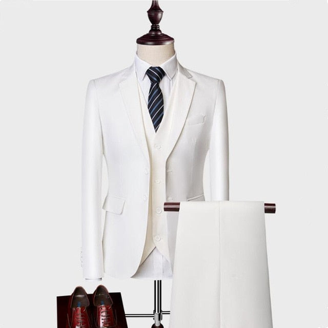 Mens Wedding Suits Tuxedo Set Slim Fit Man Suits Brand Blazer Masculino Dress Suit For Men Ukraine Groom Wedding Dress